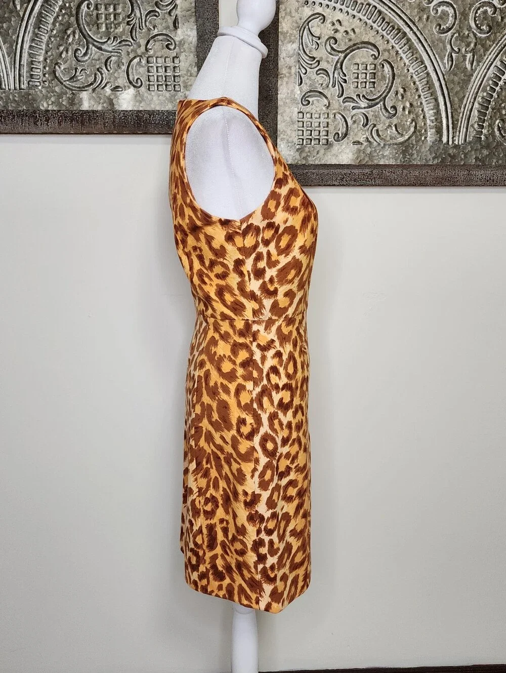 Kate Spade Panthera Ponte Sleeveless Cheetah Print Shift Mini Dress XS Baddie